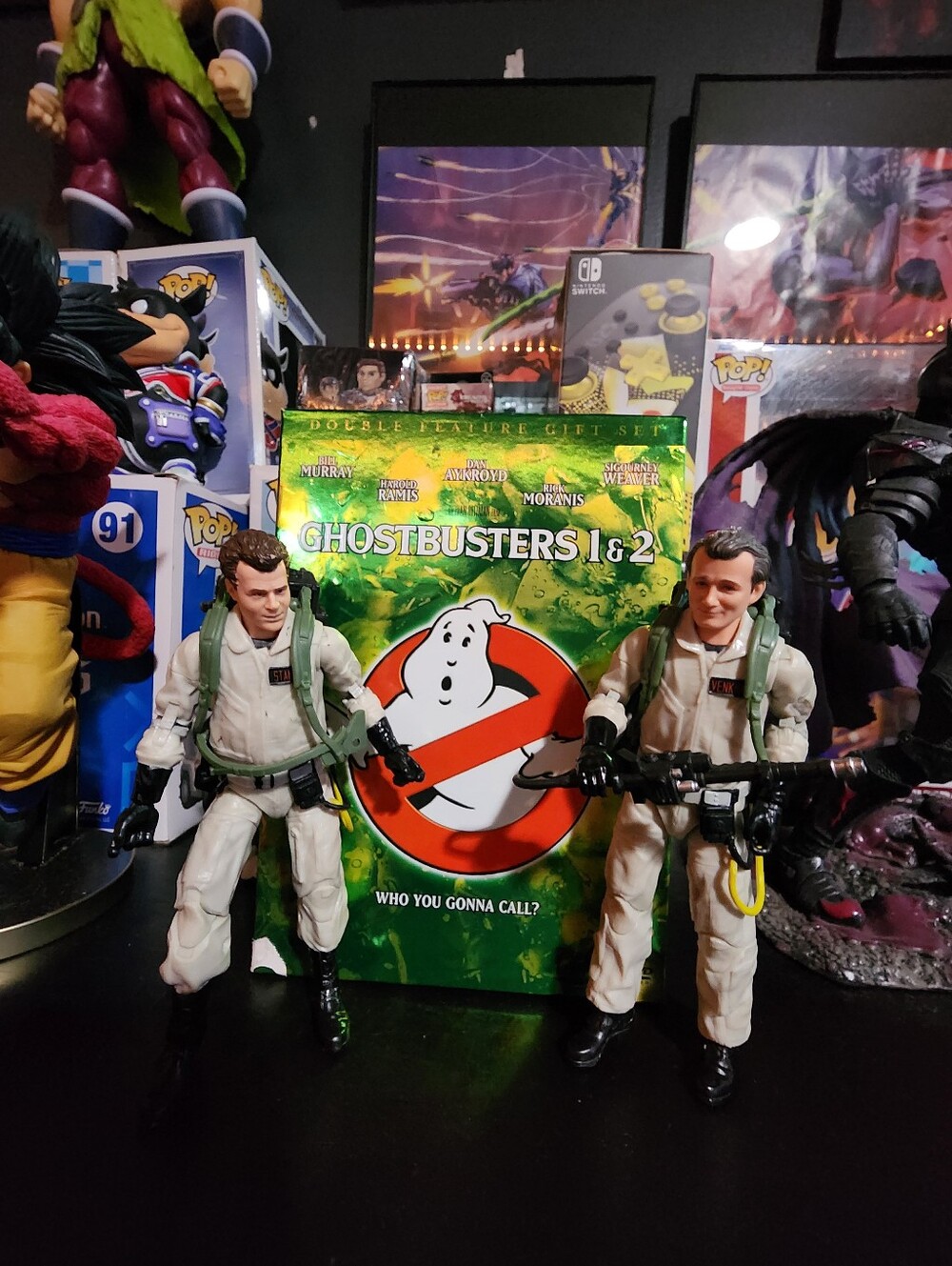 Ghostbusters Action Figure Duo with Ghostbusters 1 & 2 Pack